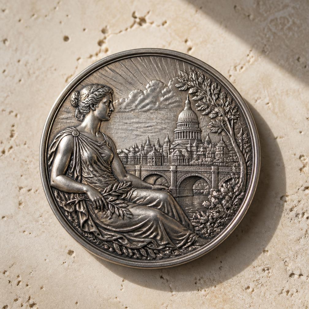 Commemorative silver medal